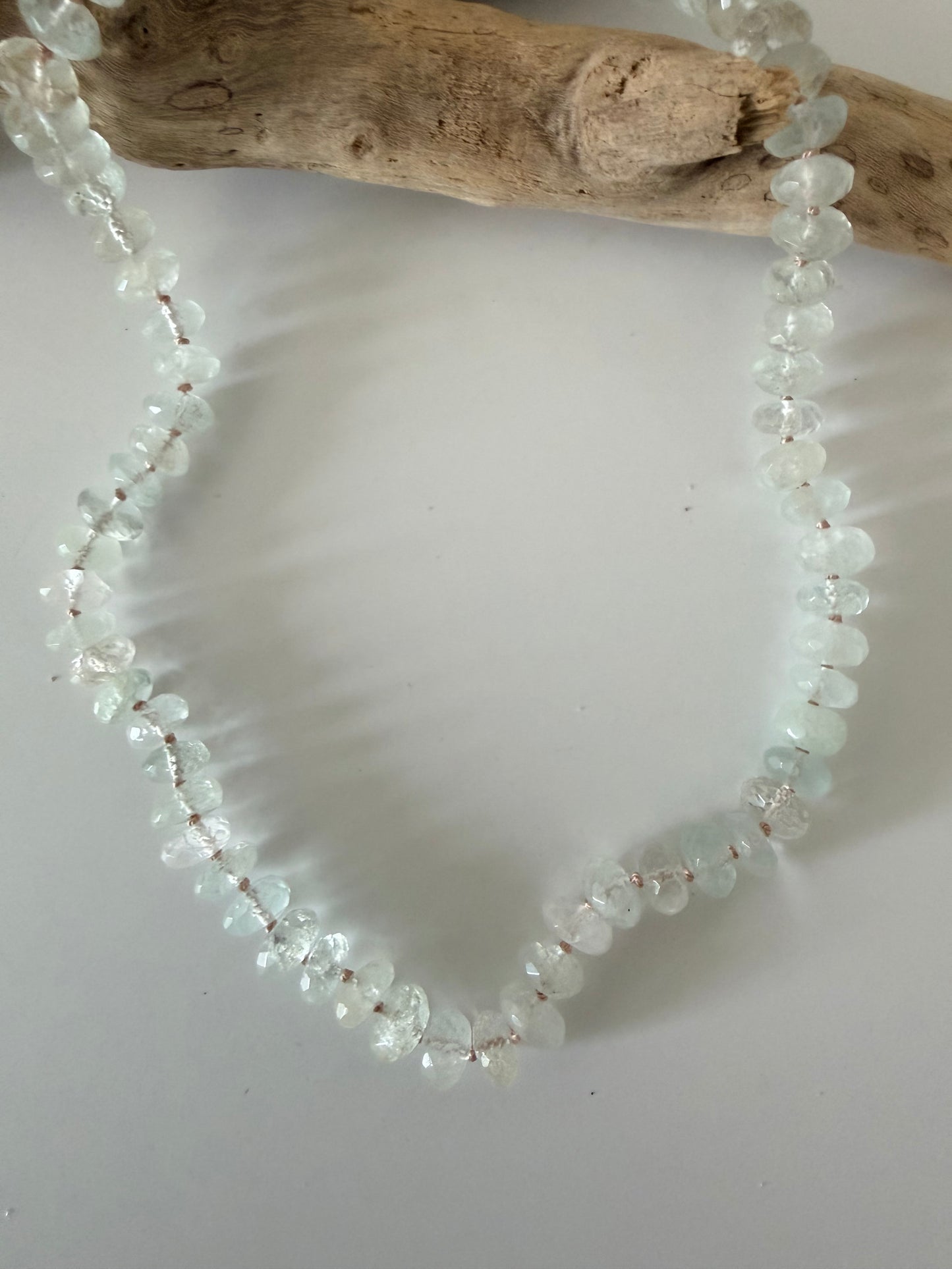 Aquamarine Silk-Knotted