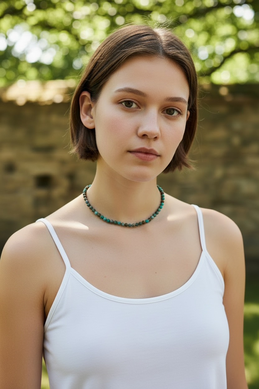 Quiet Coast - Minimal Turquoise Necklace